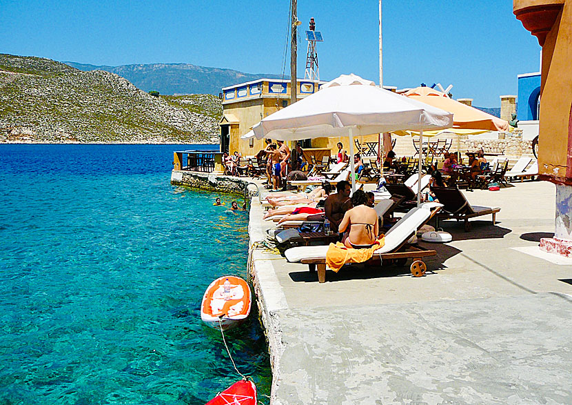 Faros Cafe and Bar i Megisti på Kastellorizo.