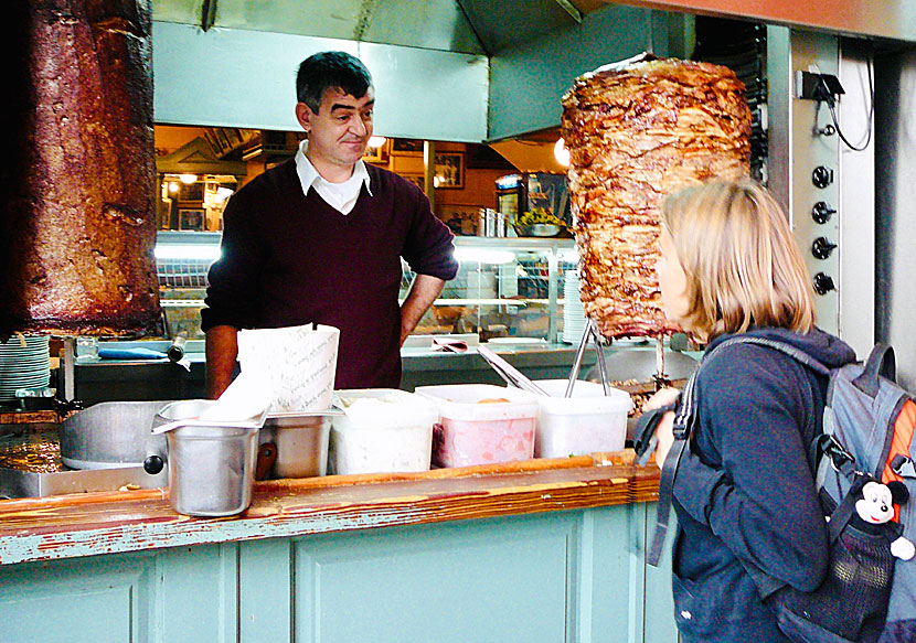 Bästa gyros i Aten.