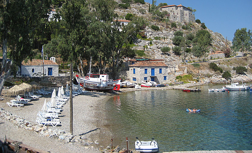 Mandraki beach. Hydra.