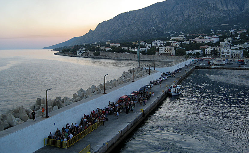 Hamnen i Agios Kirikos på Ikaria.