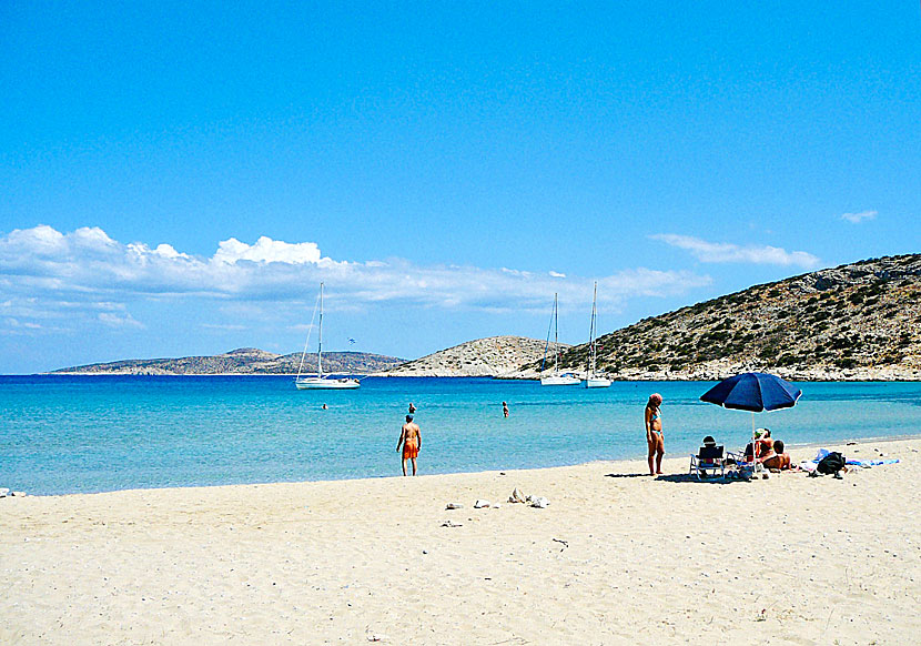 Livadi beach är Iraklias bästa sandstrand. 