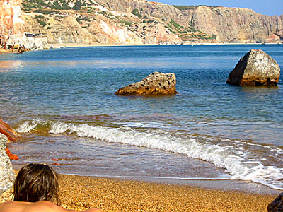 Kalimera beach på Milos.