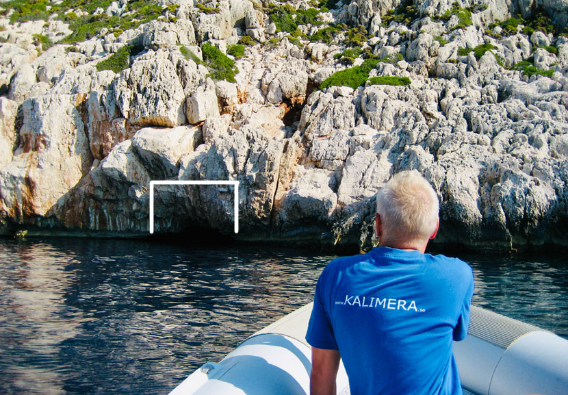 Blue Cave på Kastellorizo.