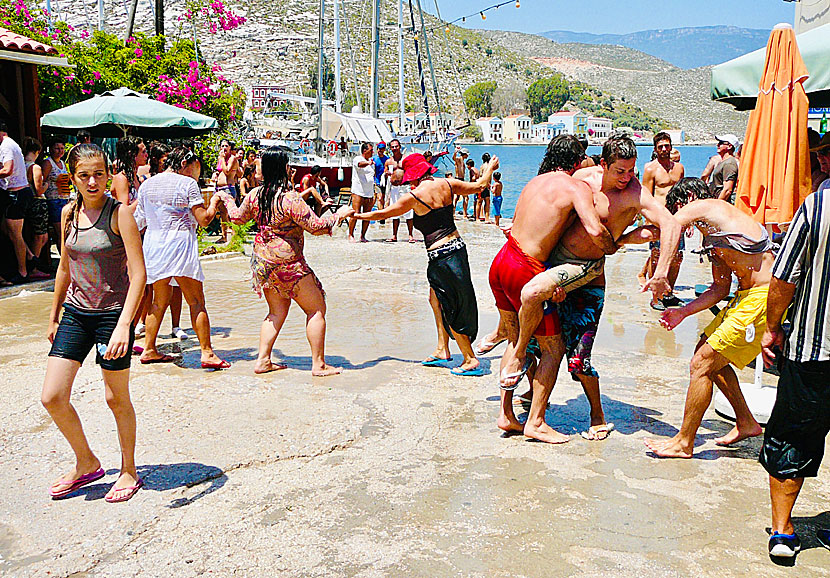 Party i Megisti på Kastellorizo.