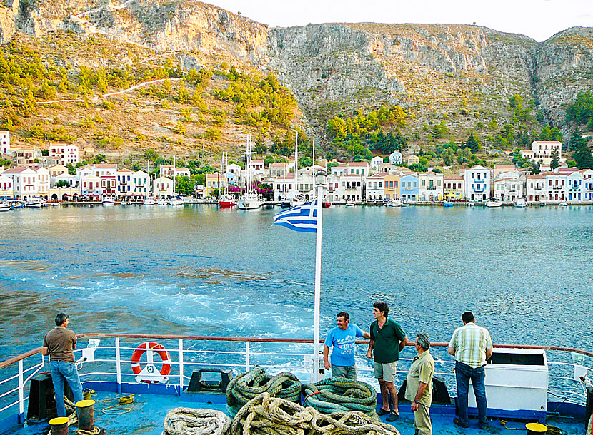 Hamnen i Megisti på Kastellorizo.