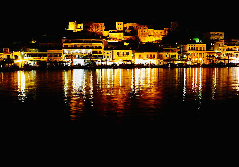 Kastro gamla stad på Naxos. 