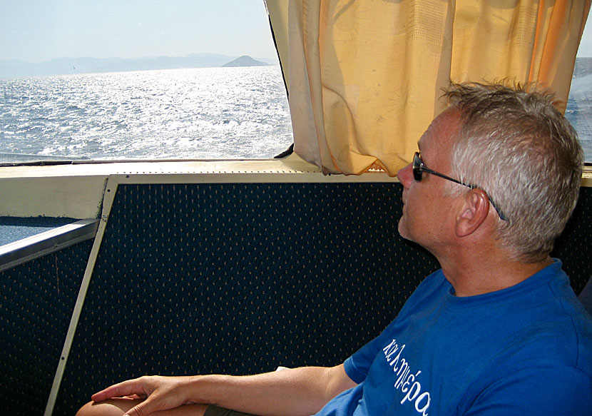 Katamaran från Pireus till Agistri via Egina.