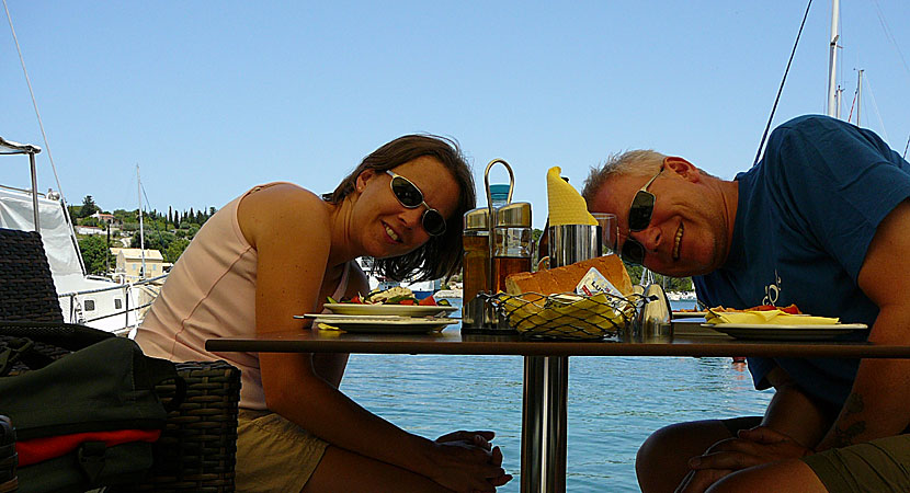 Lunch i Fiskardo. Kefalonia.