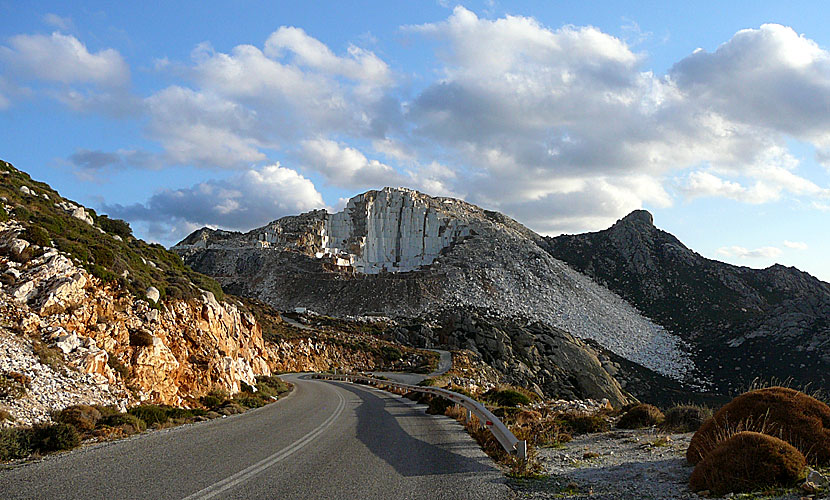 Marmorbrotten i Kinidaros på Naxos.