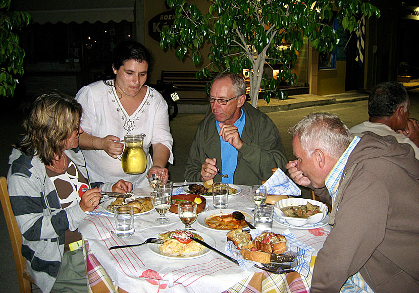 Restaurant Ó Nikos i Vathy är en av de bästa restaurangerna på Ithaka.