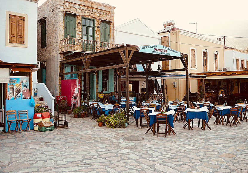 Restaurant Remezzo i Emborio på Chalki.