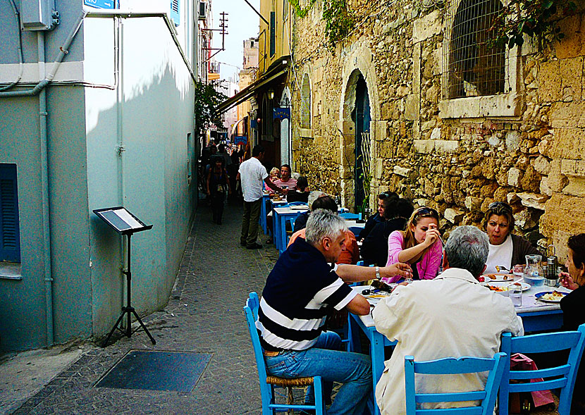 Restaurant Tamam är en av de bästa tavernorna i Chania.