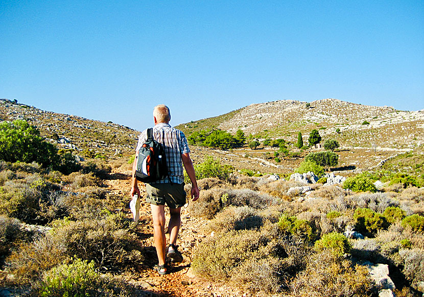 Vandra till Paleokastro på Kastellorizo. 