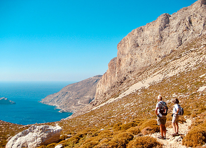 Vandra på Amorgos i Kykladerna.