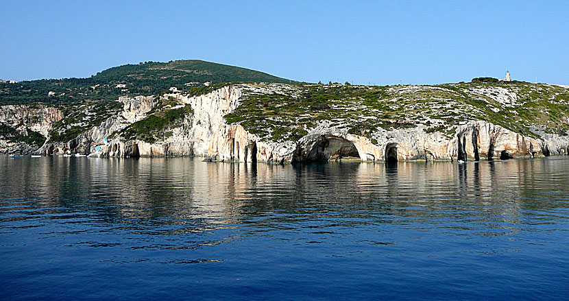 Blå grottan. Blue cave. Zakynthos.