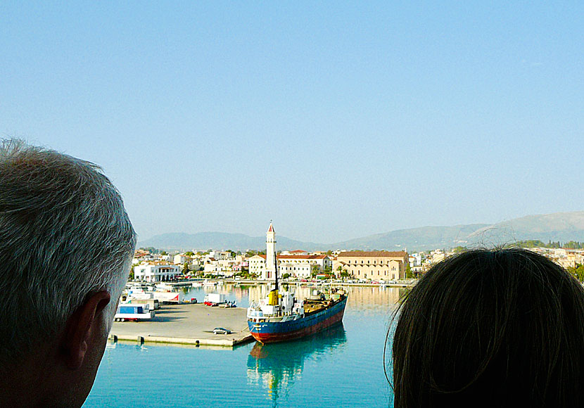 Hamnen i Zakynthos stad.