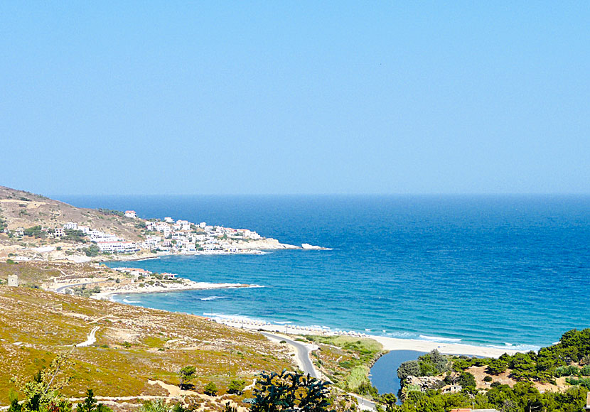 Armenistis, Livadi och Messakti på ön Ikaria i Grekland.