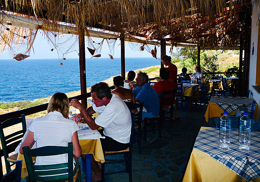 Annas Fish Taverna i Nas på Ikaria.