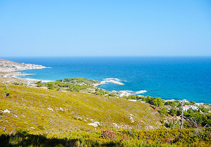 Armenistis, Livadi, Messakti och Gialiskari på Ikaria.