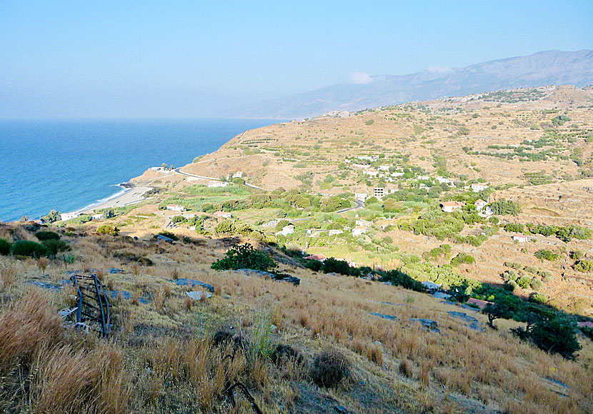 Byn Kambos nära Evdilos på Ikaria i Grekland.