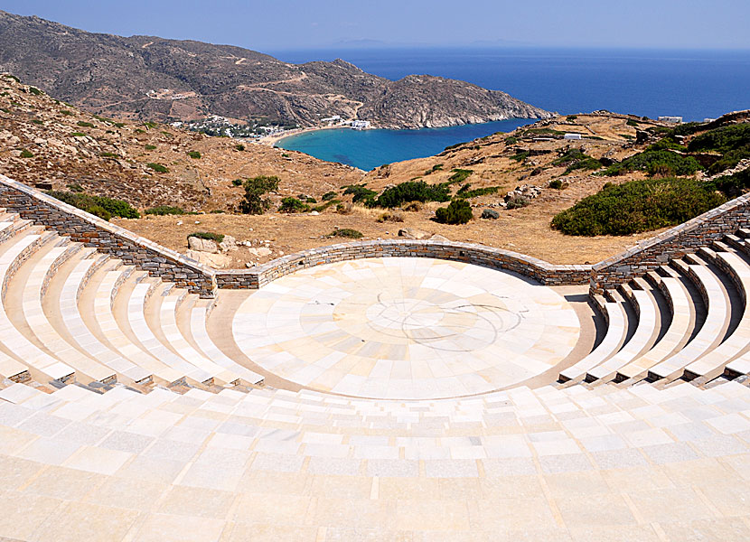 Amfiteatern i Chora på Ios.