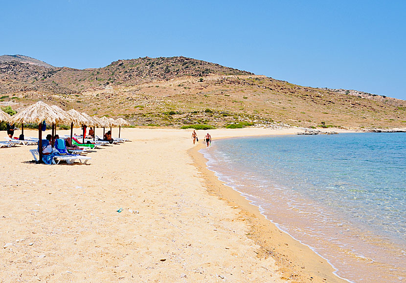Psathi beach på Ios i Grekland.