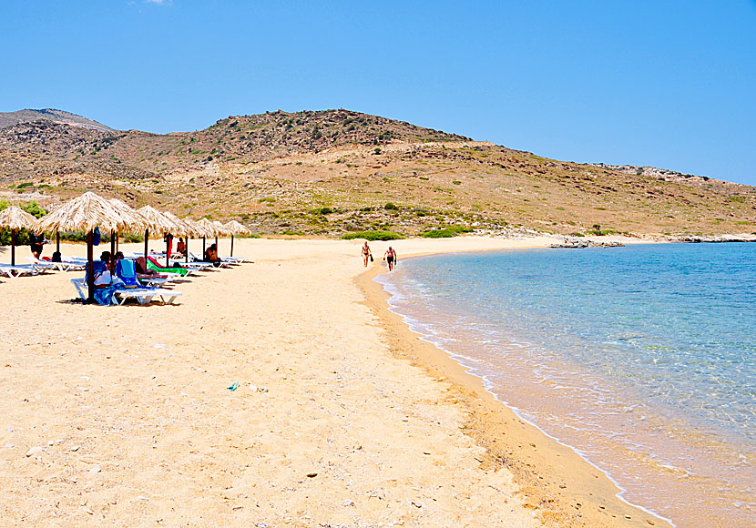 Psathi beach på Ios i Grekland.