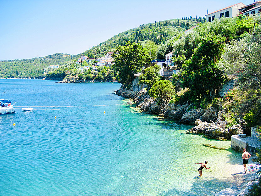 Snorkla i Kioni på Ithaka. 
