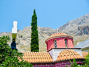 Kyrkan Agios Panteleimon på Kalymnos.