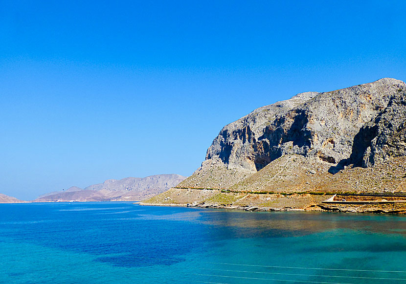 Vägen mellan Massouri och Emporios, via Arginonta, på Kalymnos.