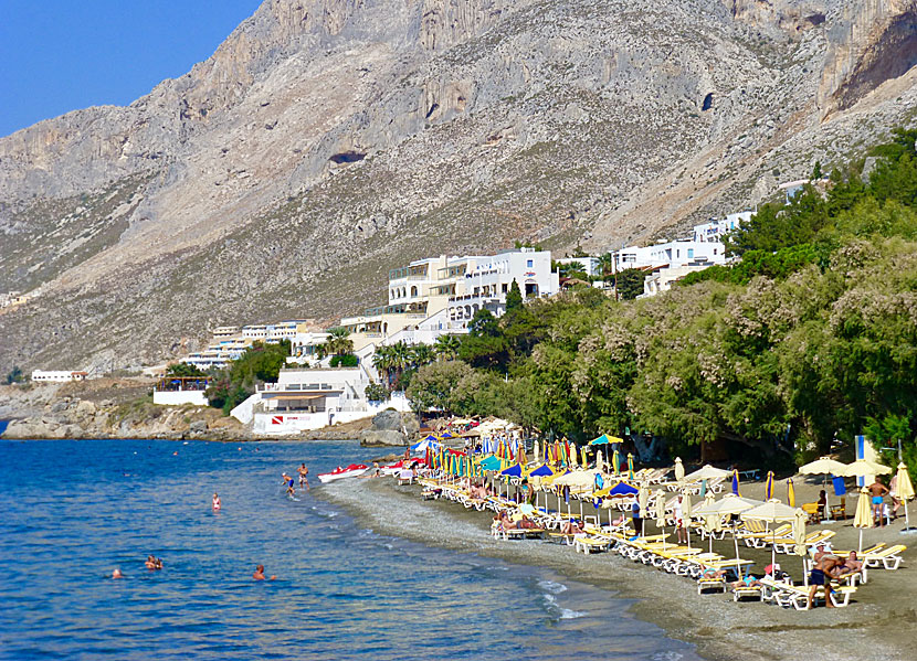 Stranden i Massouri på Kalymnos.