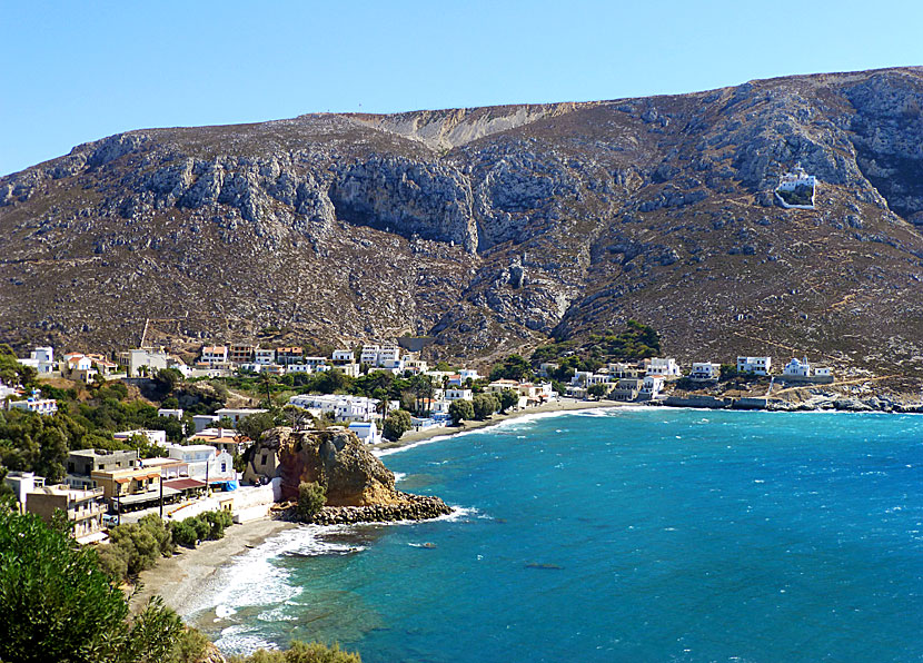 Kantouni och Linaria beach på Kalymnos.