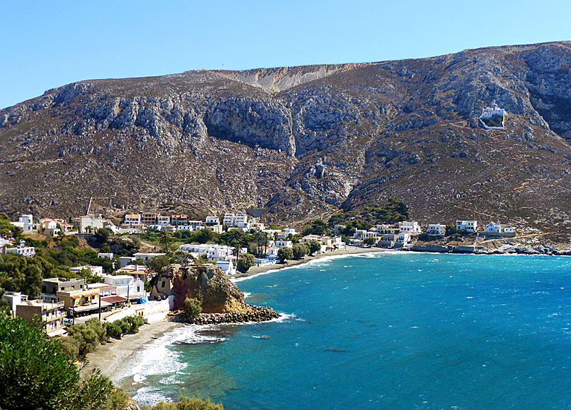 Kalymnos bästa stränder. Kantouni beach.  