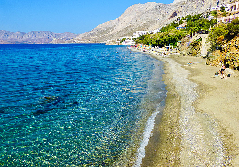 Massouri beach på Kalymnos i Grekland.