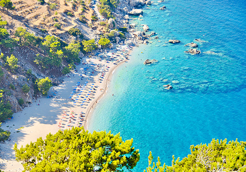 Apella beach på Karpathos i Grekland.