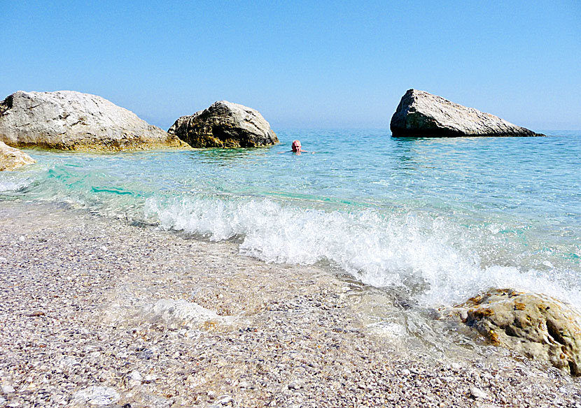 Kalimera beach på Karpathos i Grekland.