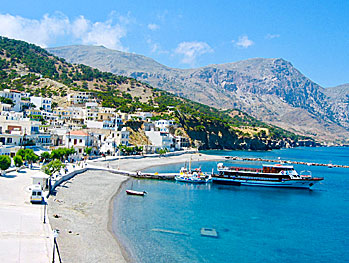 Diafani beach på Karpathos.