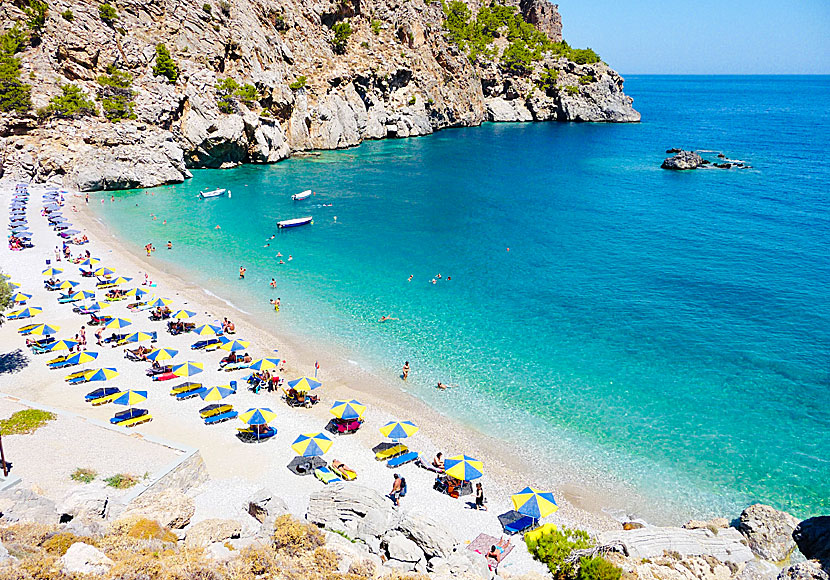 Achata beach på Karpathos i Grekland.