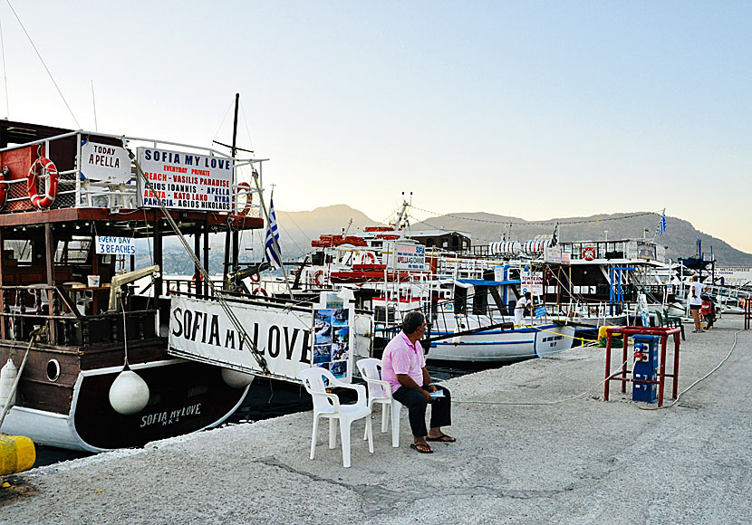 Sofia my Love är en av de populäraste utflyktsbåtarna på Karpathos.