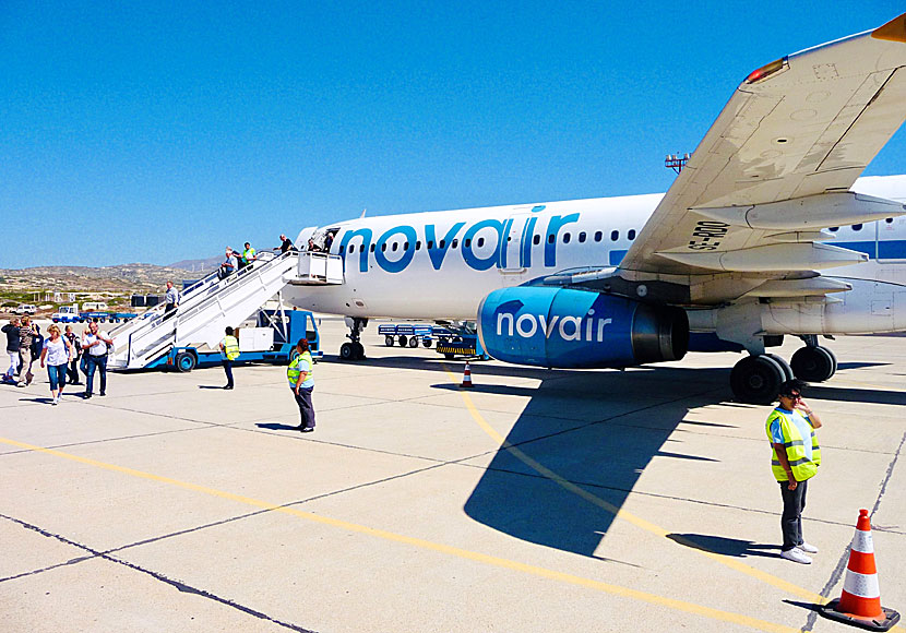 Den internationell flygplatsen på Karpathos i Grekland.