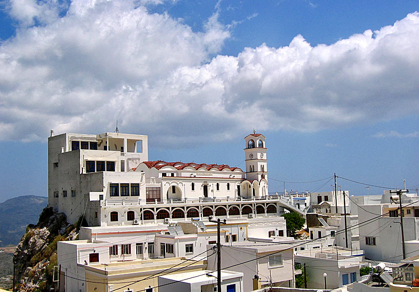 Kyrkan Kimissis tis Theotokou i byn Menetes på Karpathos.
