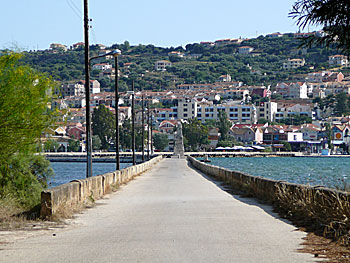 Staden Argostoli på Kefalonia.