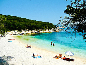 Emblisi beach på Kefalonia.