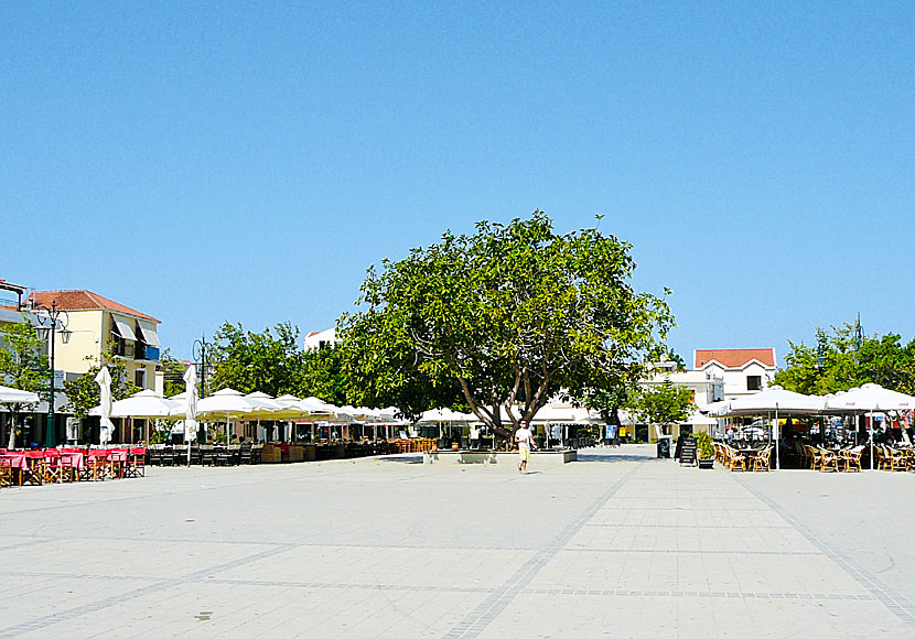 Torget i Lixouri på Kefalonia.