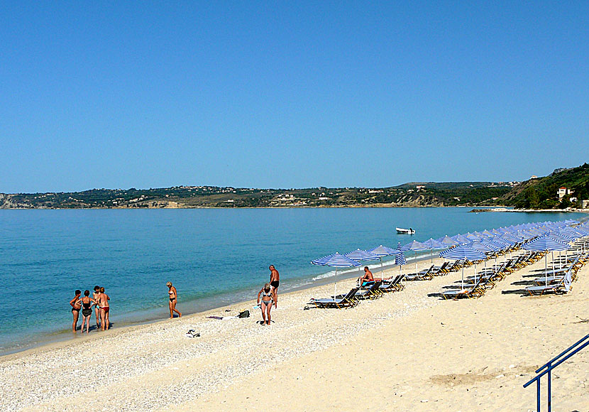 Lourda beach i Lourdata på Kefalonia.