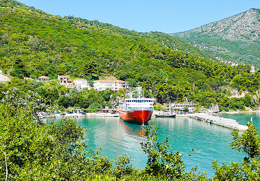 Hamnen i Poros på Kefalonia.