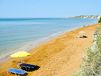 Xi och Megas Lakos beach på Kefalonia.