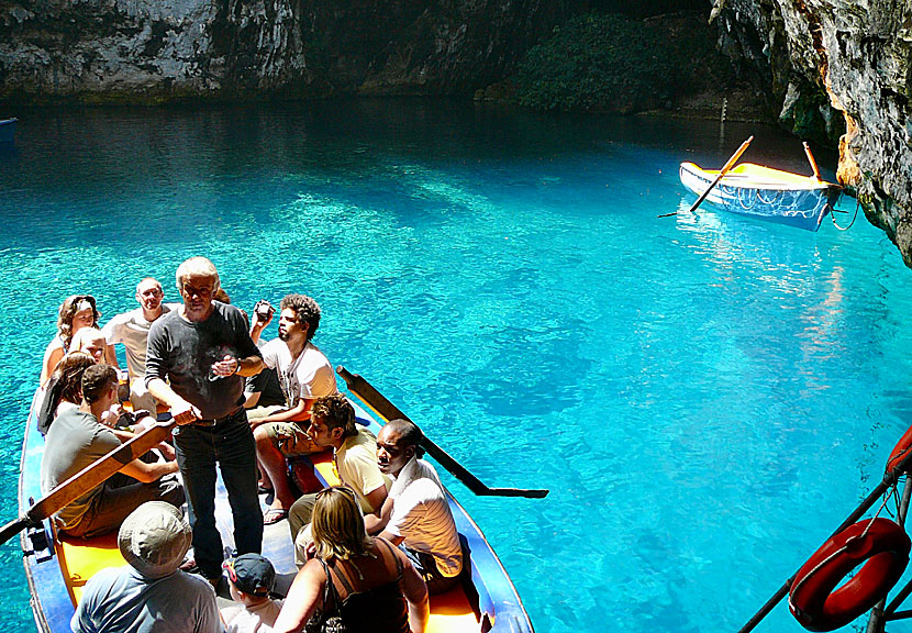 Melissani lake and cave. Kefalonia.