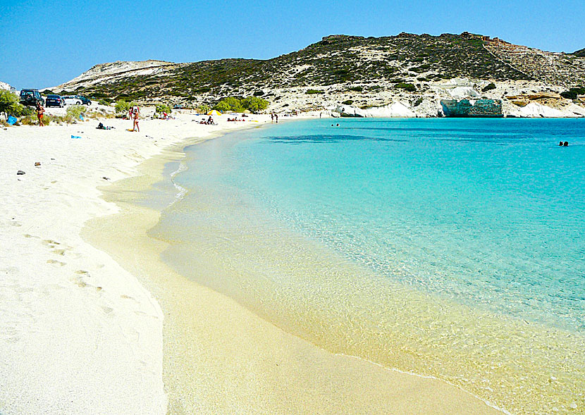 Prassa beach. Kimolos.  Kreikka.