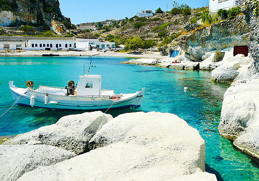 Goupa beach på Kimolos. 